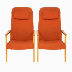 Beech Chairs, Sweden, 1950s, Set of 2