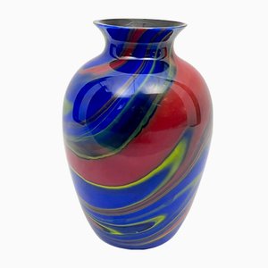 Postmodern Murano Glass Vase by Ottavio Missoni, Italy, 1980s