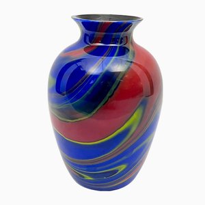 Postmoderne Vase aus Muranoglas von Ottavio Missoni, Italien, 1980er