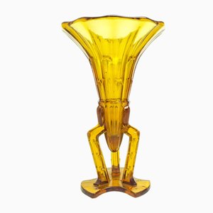 Art Deco Vase from Stöltzle Glassworks, 1930s