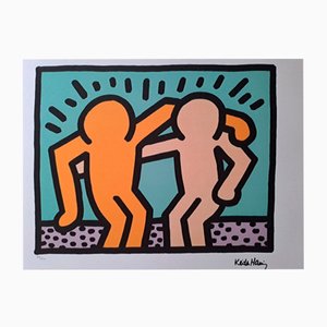 Nach Keith Haring, Freundschaft, 1980er, Lithographie