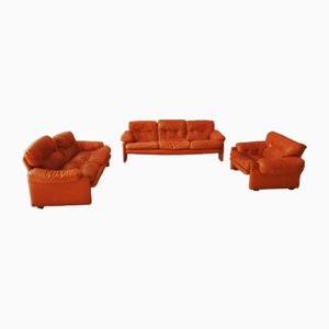 Coronado Sofas and Armchair by Tobia & Afra Scarpa for B&B, Set of 3