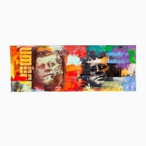 Claus Costa, J. F. Kennedy, 2009, Oil & Mixed Media on Canvas
