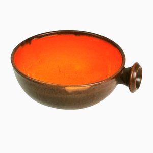 Danish Ceramic Bowl with Handle, 1960s