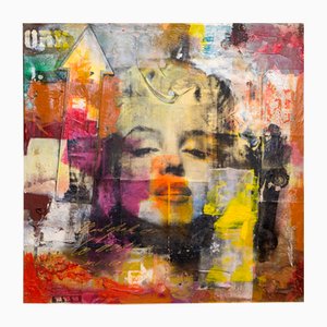 Claus Costa, Marilyn Monroe, 2009, Oil & Mixed Media on Canvas