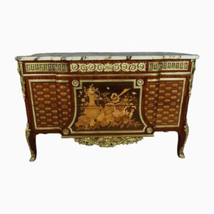 Commode en Marqueterie d'Après Riesener, 20ème Siècle