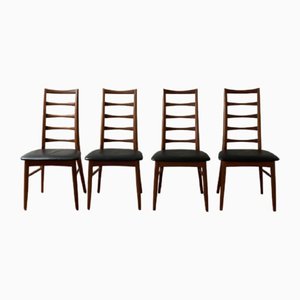 Teak Chairs by Niels Koefoed for Hornslet, 1960s, Set of 4