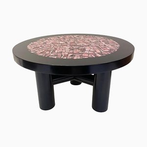 Coffee Table in Rhodochrosite and Resin Attributed to Etienne Allemeersch, 1970s