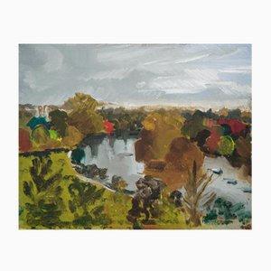 Jackson, Richmond Terrace, Late Autumn, 2010, Huile sur Panneau