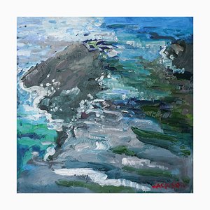 Jackson, Costa Brava, Wind, Rocks and Sea, 2010, Huile sur Panneau