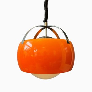 Vintage Orange Tronconi Pendant Lamp, 1970s