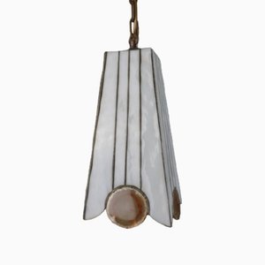 Lampe à Suspension Tiffany avec Disques en Agate
