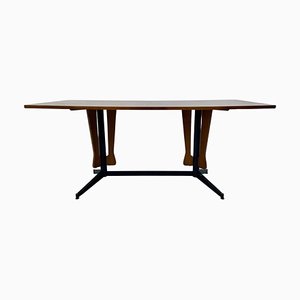 Dining Table in Wood and Metal by Carlo Ratti, Italy, 1960s