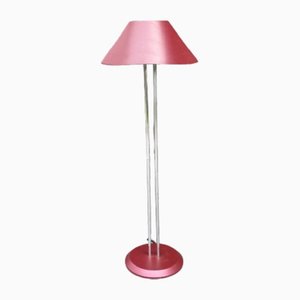 Mid-Century Modern Table Lamp in Red Metal, 1980s