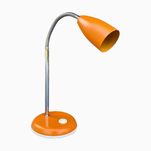 Lámpara de escritorio holandesa vintage en naranja, años 60