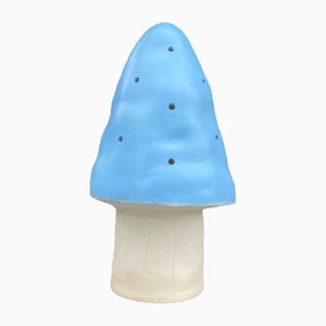 Blaue Mushroom Tischlampe, 1970er