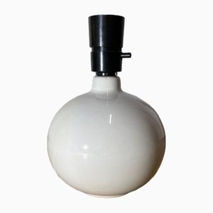 Lampe de Bureau en Forme de Boule Blanche en Céramique, Danemark, 1970s