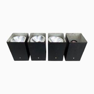 Metall Cube Scheinwerfer von RAAK Amsterdam, 4er Set