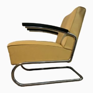 Bauhaus Model S411 Chrome Cantilever Chair by Marcel Breuer for Thonet, 1932