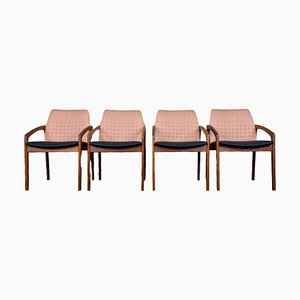 Teak Model 23 Dining Chairs by Henning Kjærnulf, 1970s, Set of 4