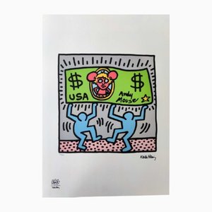 After Keith Haring, Untitled, Silkscreen, 1980s, Lithograph