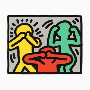 Nach Keith Haring, Pop Shop III: One Plate, 1980er, Lithographie