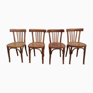 Bistro Chairs, 1950s, Set of 4