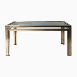 Gold Squared Coffee Table by Pierre Vandel, France, 1970s