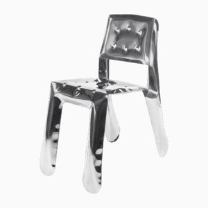 Limited Edition Chippensteel 1.0 Stuhl aus poliertem Edelstahl von Zieta
