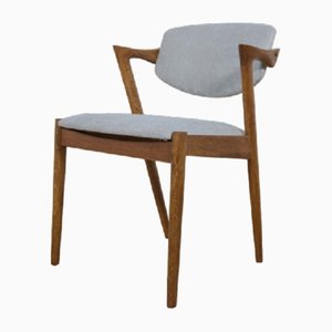 Oak Model 42 Dining Chairs by Kai Kristiansen for Schou Andersen, 1960s, Set of 8