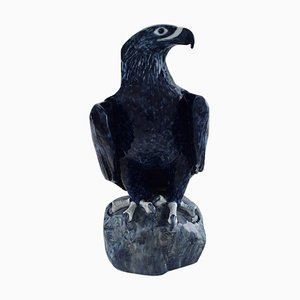 Model Number 2033 Eagle Sculpture from Royal Copenhagen, Porcelain Eagle, 1890s