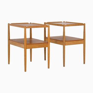 Mid-Century Scandinavian Bedside Tables Attributed to Engström & Myrstrand, 1960s, Set of 2