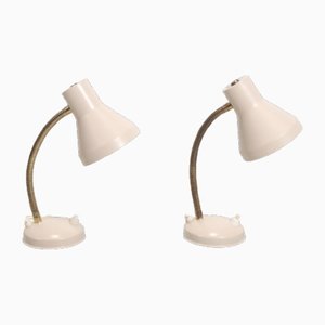 Lampes de Bureau Vintage Beiges de Hala Zeist, 1950s, Set de 2