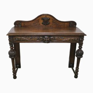 Gothic Oak Hall Table