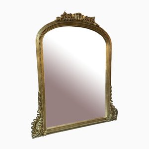 Carved Gilt Wood Overmantle Mirror