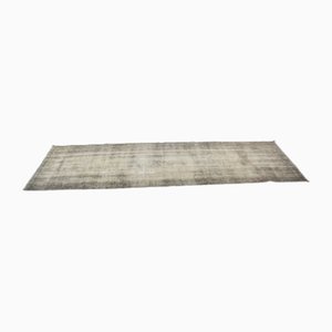 Hand Knotted Wool Overdyed Oushak Runner Rug