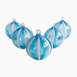 Christmas Bubbles aus Murano Glas, 5er Set