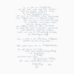 Impresión Offset de Joseph Beuys, James Joyce, años 70