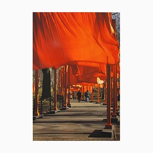Christo, The Gates, Central Park, New York, Color Offset on Heavy Paper, 2005
