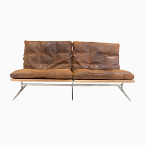 BO562 Sofa in Steel and Leather by Preben Fabricius & Jørgen Kastholm for Bo-Ex, 1960s