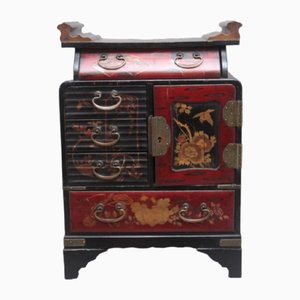 19th Century Meiji Japanese Lacquered Table Cabinet, 1890s