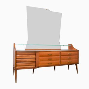 Sideboard with Mirror, Italy, 1950s