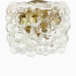 Mid-Century Bubble Glass Wall Light or Flush Mount attributed to Helena Tynell for Limburg, Germany, 1970s