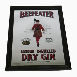 Specchio pubblicitario Beefeater Gin, anni '60