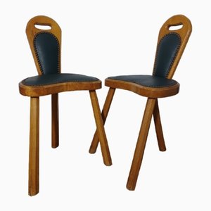 Brutalistische Stühle, 1950, 2er Set