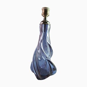 Lila Tischlampe aus Murano Glas, 1950er