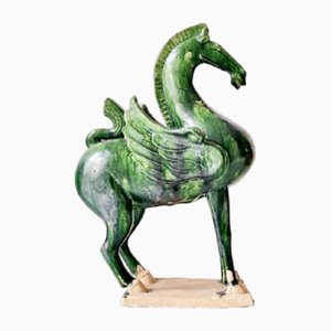 Vintage chinesische Tang Pegasus Pferd Figur