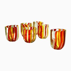 Italian Cocktail Glasses in Murano Glass by Mariana Iskra, Set of 6
