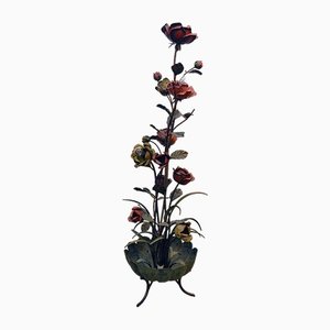 Skulpturale Rose Pflanzen Stehlampe, 1960er