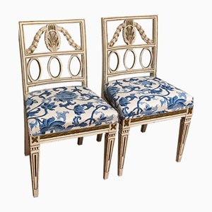 Gustavian Dining Chairs attributed to Lindome, 1850, Set of 4